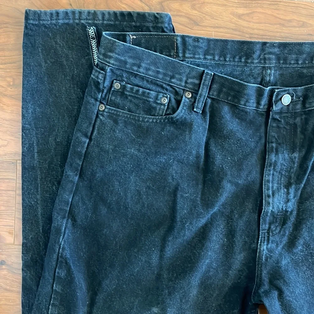 COPY - Wrangler Black Denim Straight Leg Jeans